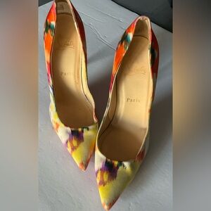 Christian Louboutin Tie Dye Satin multicolor So Kate pumps Size EU 38 US 7.5